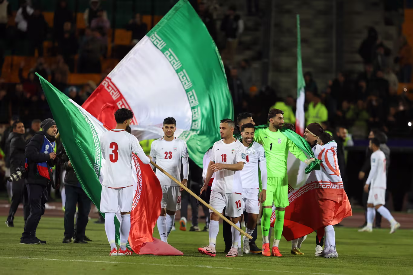 IR Iran celebrate qualifying for the 2026 FIFA World Cup