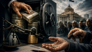 جدل يتصاعد بين اصحاب المعاشات في مصر بعد تصريحات يوسف بطرس غالي - تصميم معد بالذكاء الاصطناعي