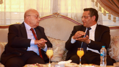 خالد البلشي نقيب الصحفيين والمستشار رفعت جبر رئيس نادي قضاة مصر