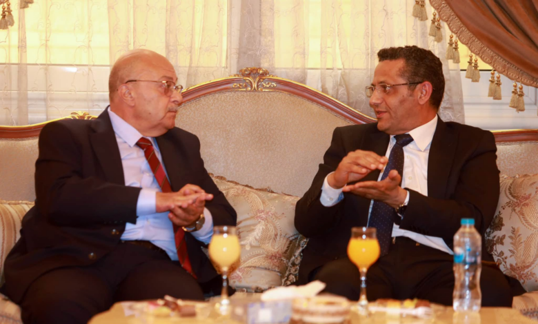 خالد البلشي نقيب الصحفيين والمستشار رفعت جبر رئيس نادي قضاة مصر