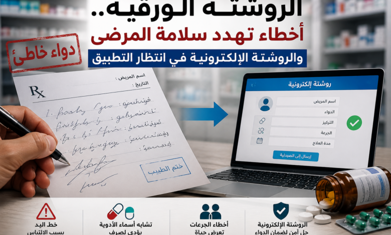 الروشتة الورقية