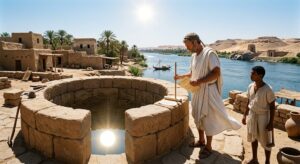 التجربة التاريخية الشهيرة التي أجراها الفيلسوف والجغرافي الإغريقي "إراتوستينس" (Eratosthenes) في القرن الثالث قبل الميلاد (حوالي عام 240 ق.م) بجزيرة الفنتين بأسوان.